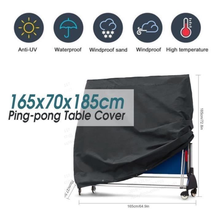 Ping-pong table cover - 165x70x185cm - Oxford fabric - Waterproof - Dustproof