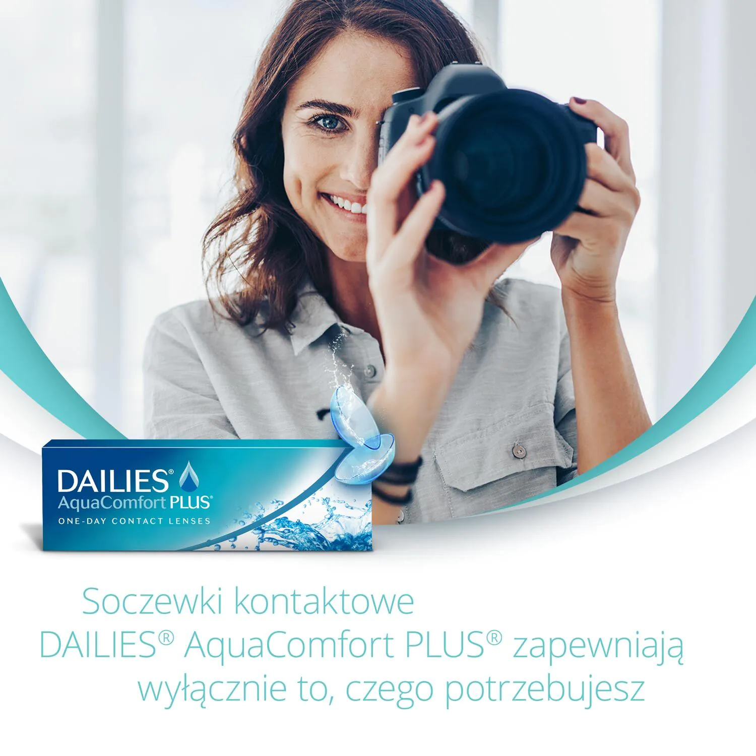 Dailies Aqua Comfort Plus Soczewki jednodniowe, -6,00