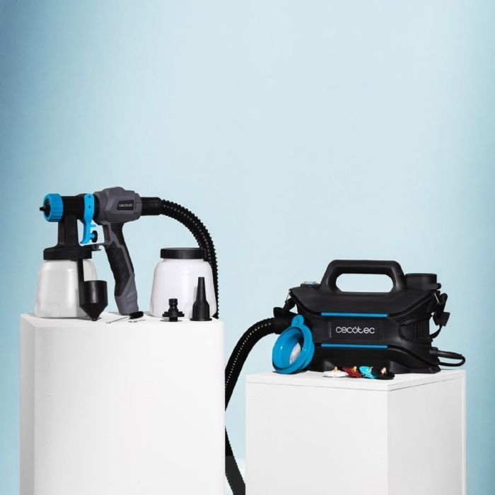 Équipe de Pulvérisation de Peinture Cecotec PerfectPaint 800 EasyGo avec 800W de Puissance, Précision de 18kPa, Inclut 4 Buses