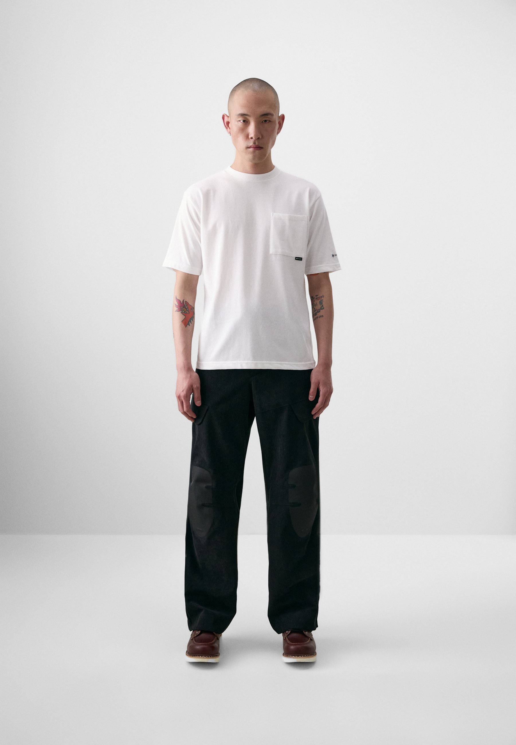 Snow Peak POCKET UNISEX - Basic T-shirt - wit