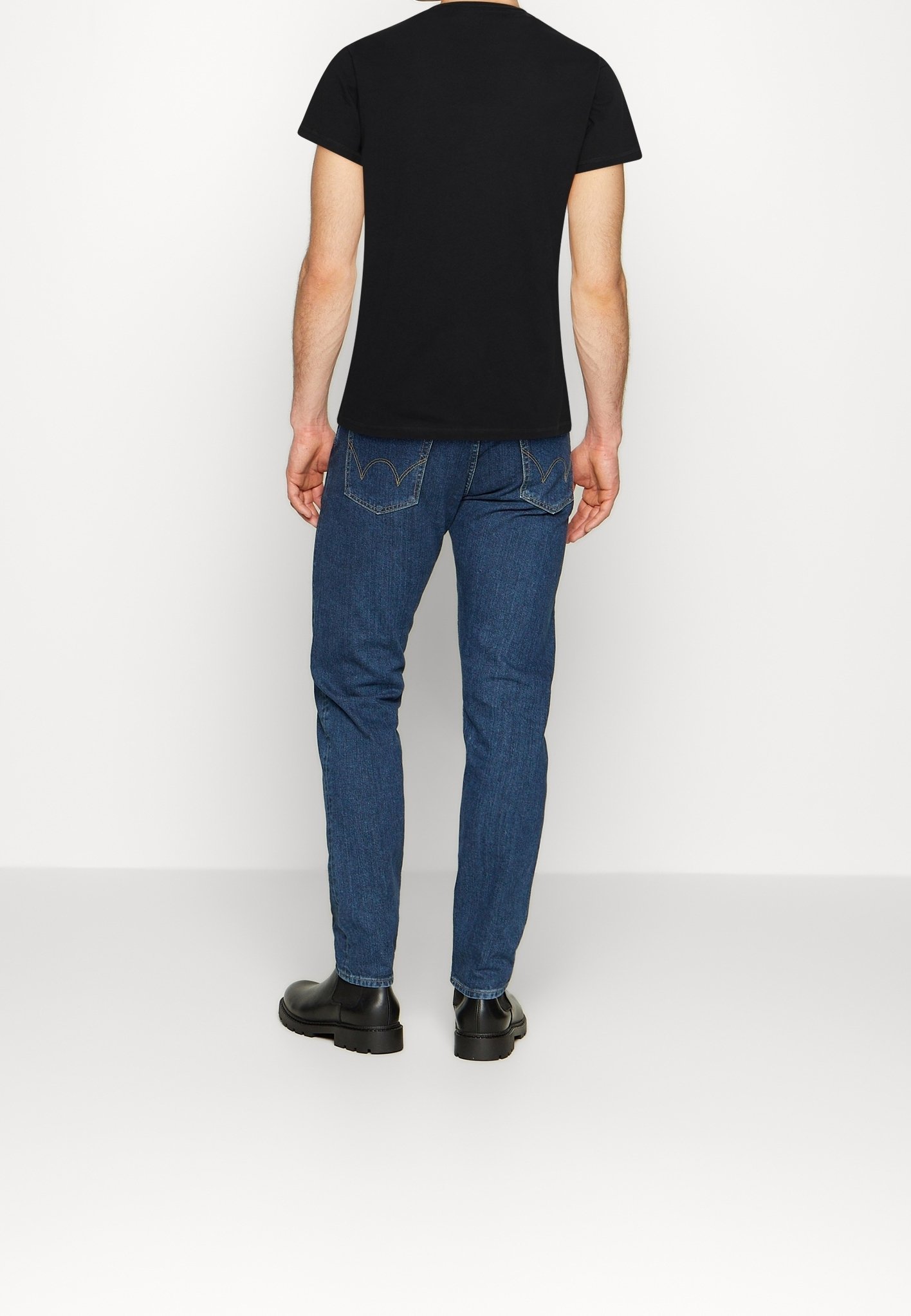 Guess Print T-shirt - zwart