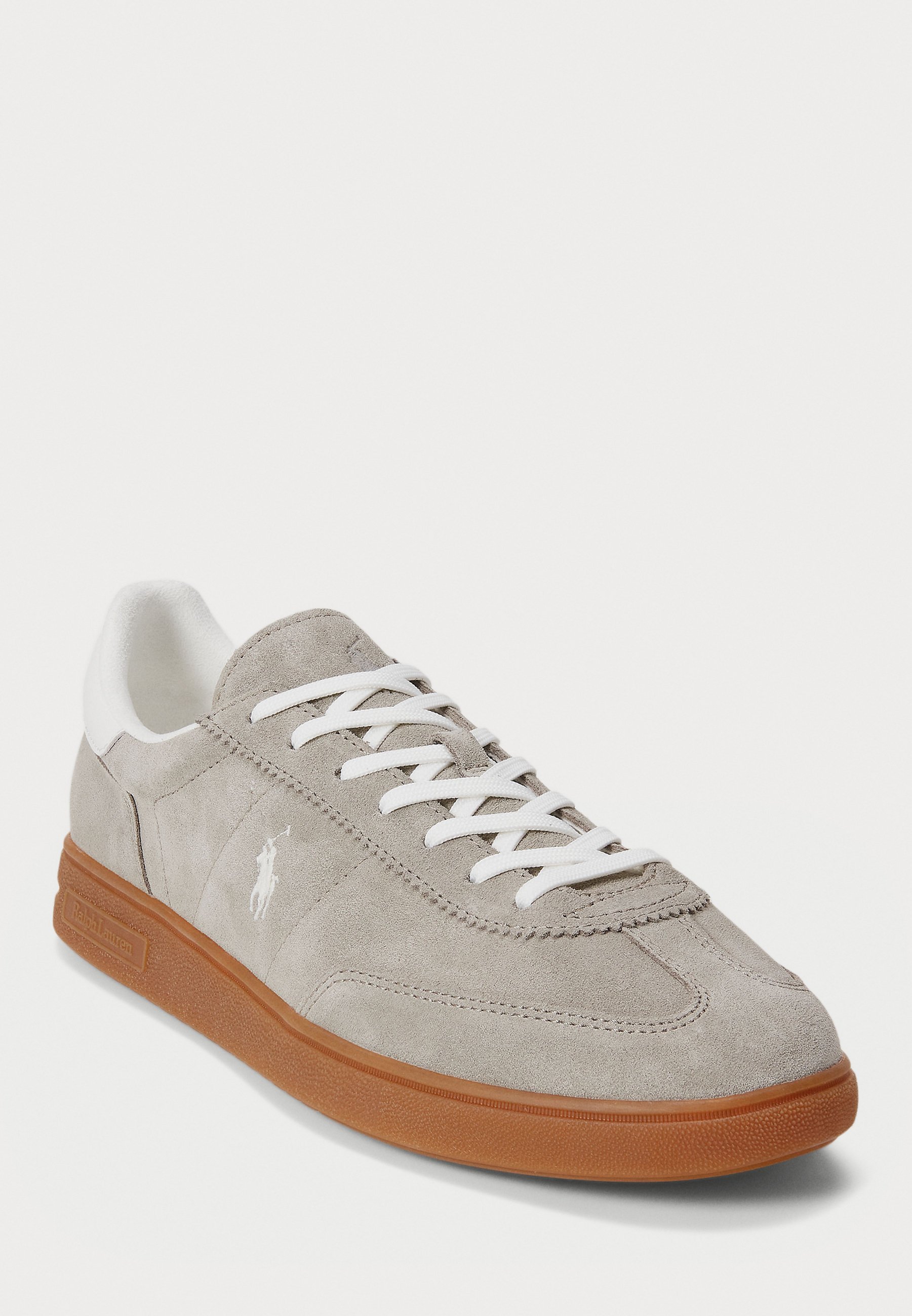 Polo Ralph Lauren Bedford Wildleder-Sneaker Unisex - Sneaker - Erdgrau/Weiß