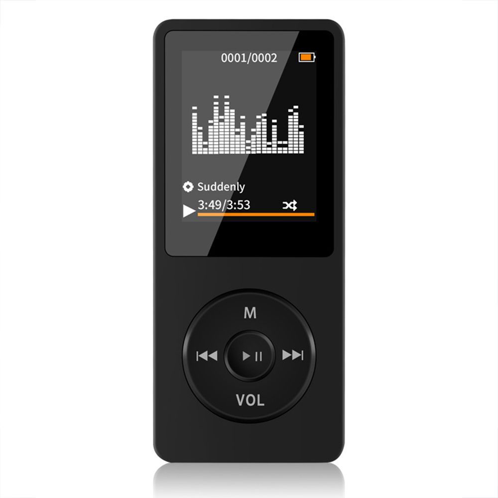 Reproductor de música deportivo Bluetooth MP4 MP3 Mini reproductor de música portátil Reproductor de música para estudiantes Pantalla de 1.8 pulgadas con tarjeta MP4