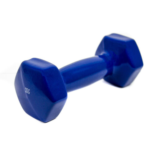  2x 2 kg bučice s mekim vinilnim rukohvatom za vježbanje, gimnastiku i bodybuilding