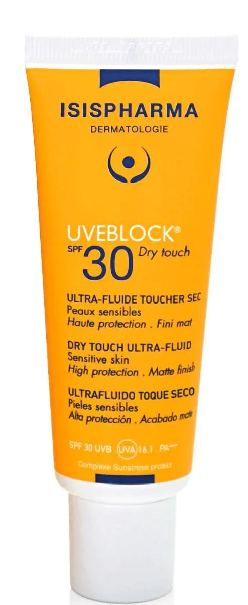 Isispharma Uveblock SPF30 - Ultralekki fluid dry touchbezbarwny 40ml