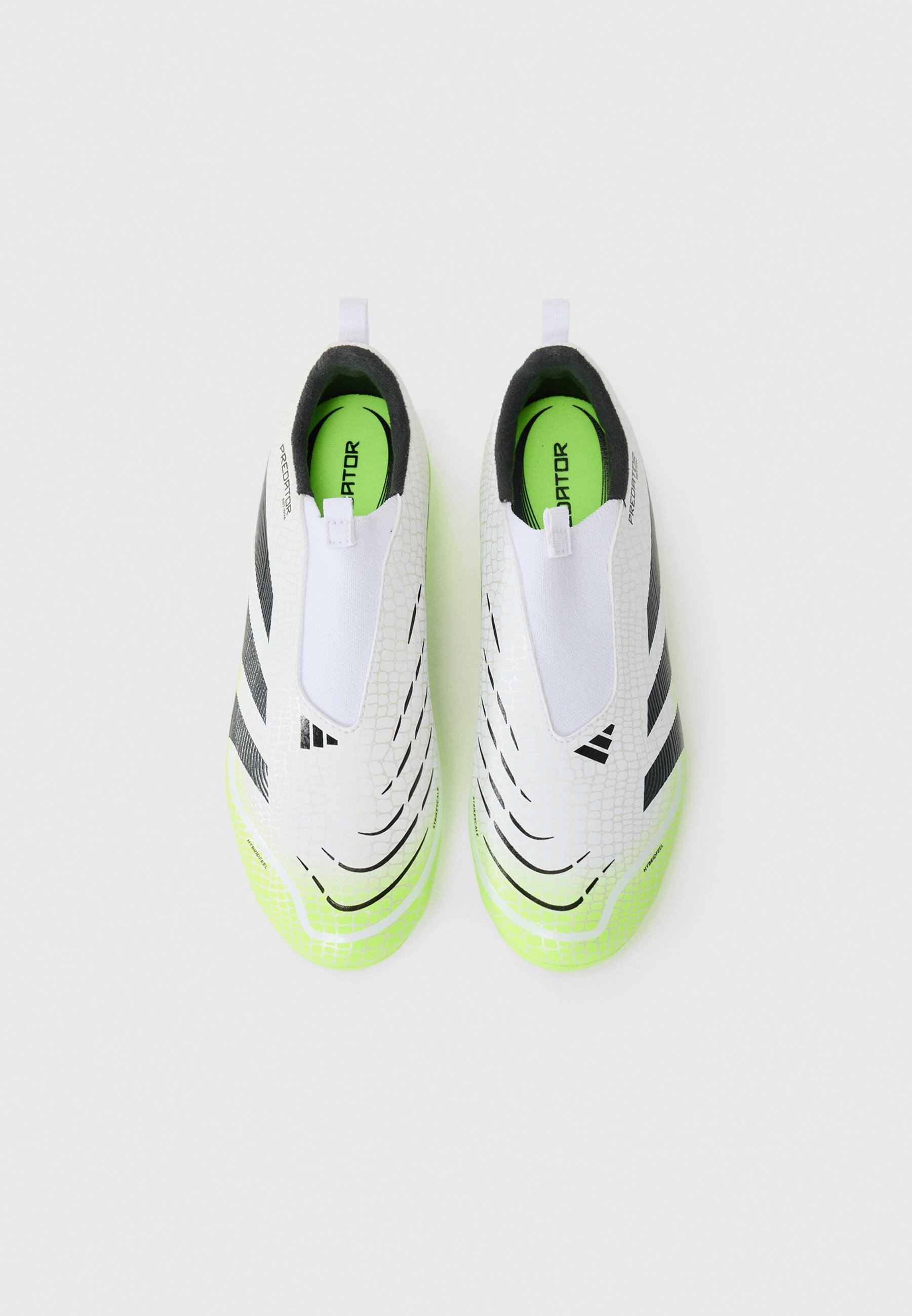 adidas Performance PREDATOR LEAGUE UNISEX - Fußballschuhe für festen Boden - Weiß/Schwarz/Zitronengelb