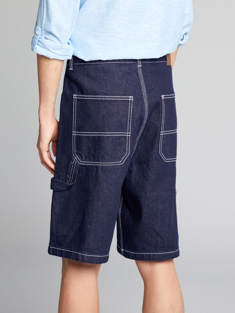 Szorty bermudy w jeansach - NIEBIESKIE
