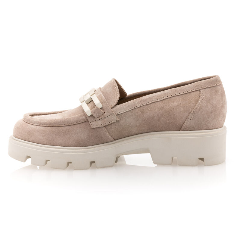 Beige Damen-Loafer/Bootsschuhe