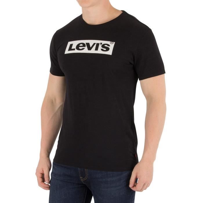 Levi's Homme T-shirt graphique, Noir