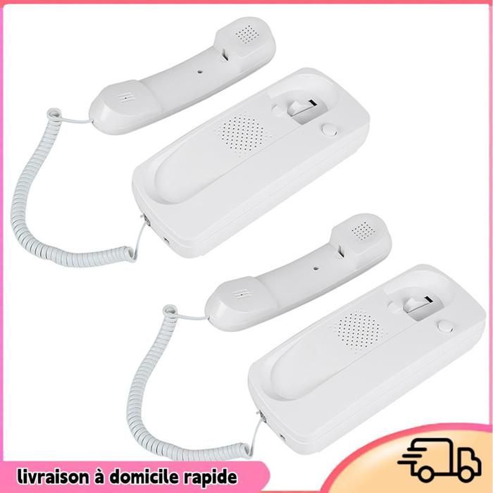 Intercom - DILWE - Wired Intercom - 200m Range - 2 Handsets - Easy Installation