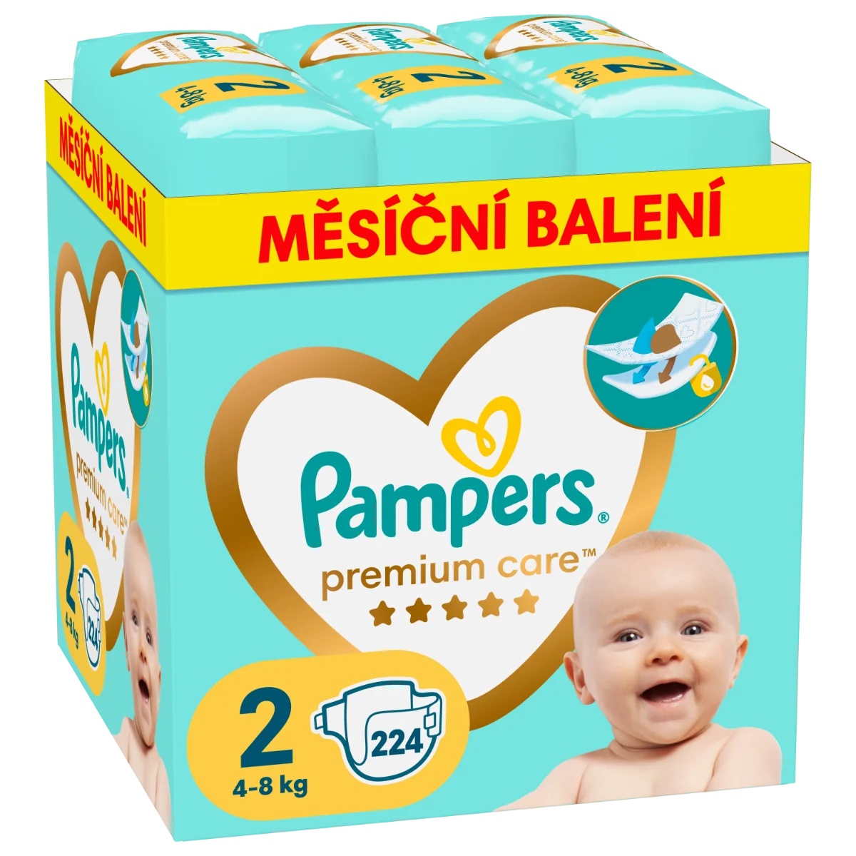 PAMPERS Pampers Premium Care 2 x 224 kJ 4-8 kg