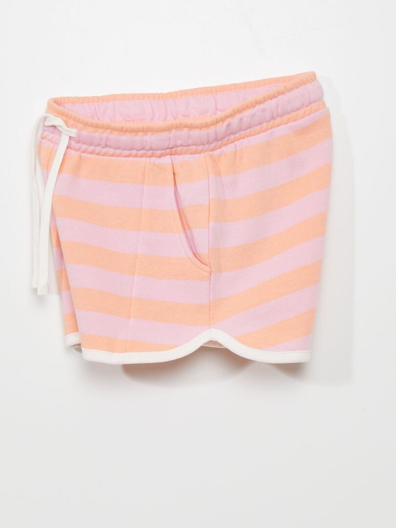 Franse badstof shorts - WIT