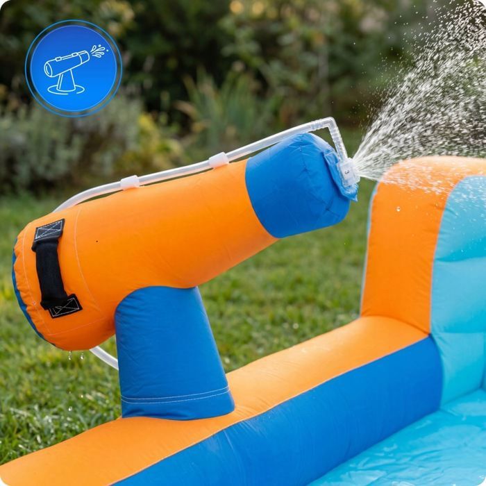 KINDI inflatable castle for children, garden play area, inflatable water slide