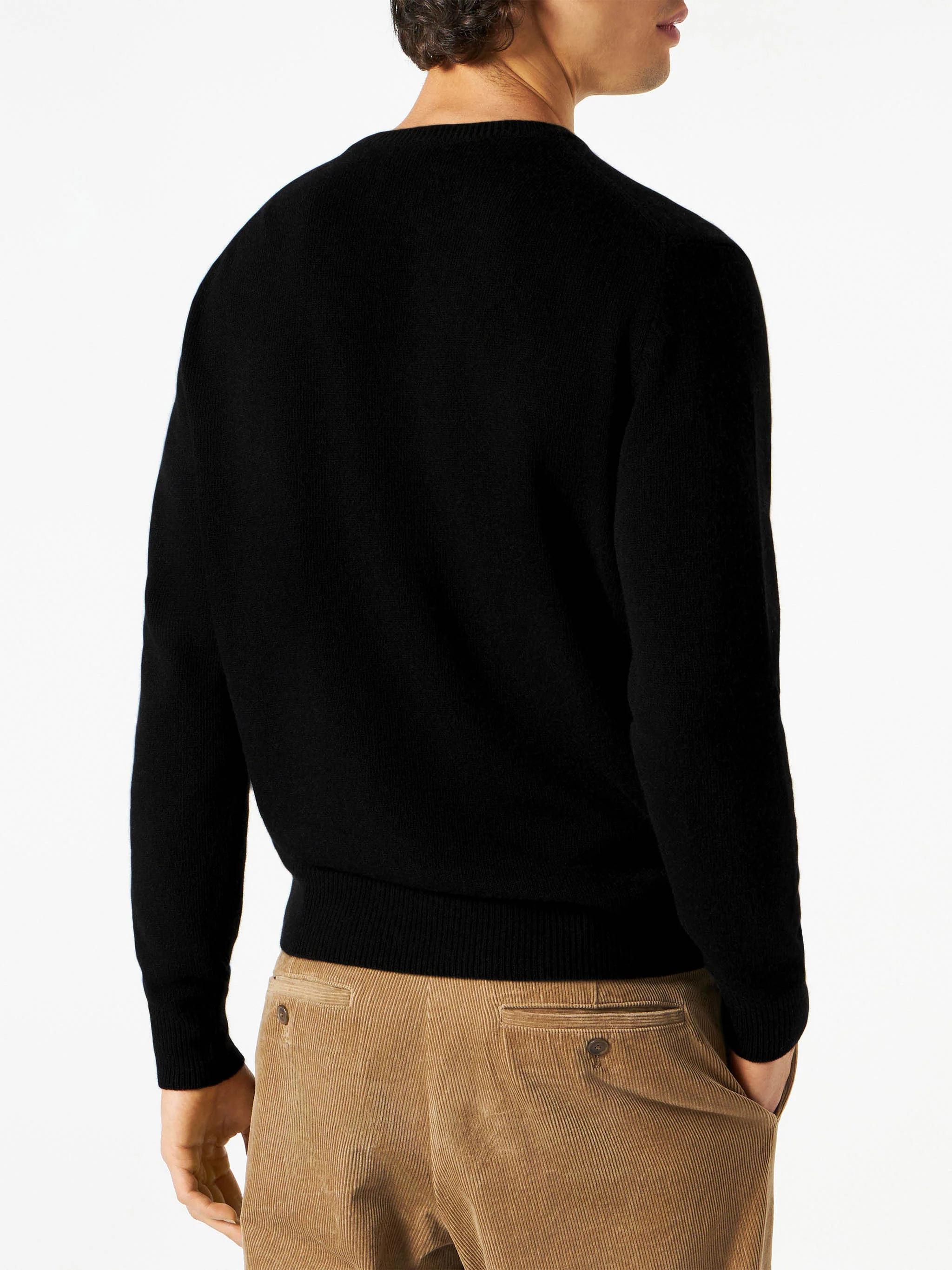 Suéter masculino Sun Moritz em jacquard preto