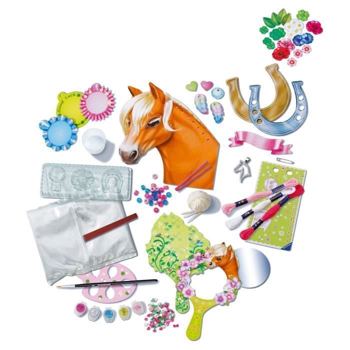 Ravensburger-Be Creative Cheval–kit Multi-activités Horses–10 créations–Activité détente et créative–Dès 7 ans–238751