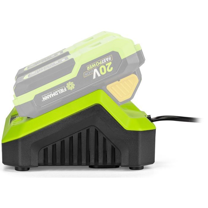 Double charger - FIELDMANN - For 20V batteries - Charge 2Ah in 60 min - Compatible 2Ah, 4Ah