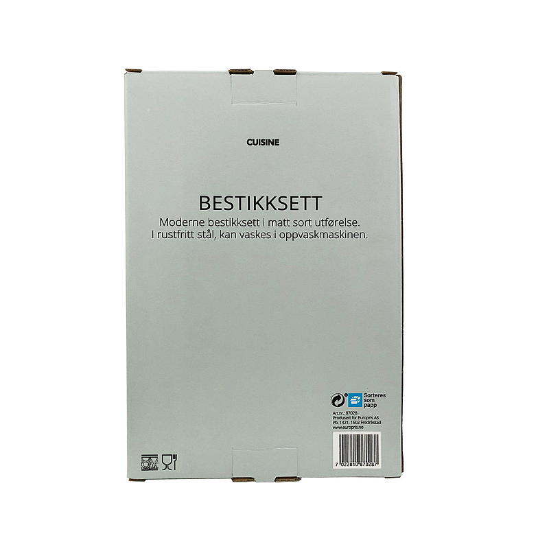 Küchenbesteck-Set, 16-teilig, matt schwarz