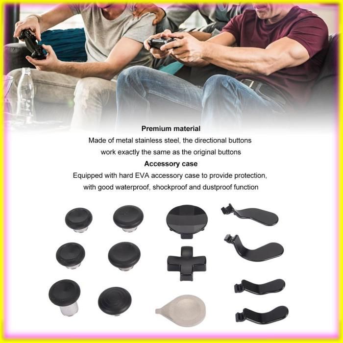 Kit de repuesto de joystick Keenso, kit de joystick metálico magnético sensible de repuesto para proyector de vídeo, negro