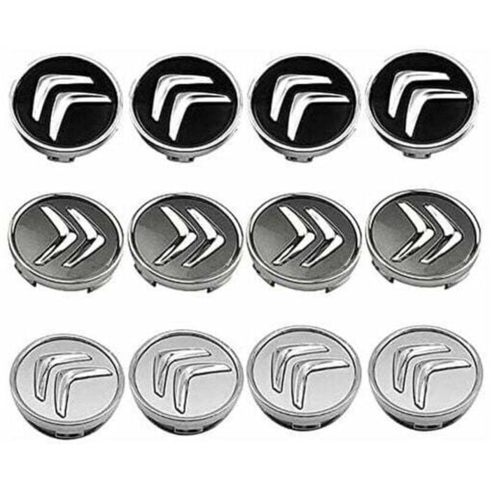 piezas de emblemas de 60 mm para ruedas de Citroën C4 Picasso C3 Berlingo C5 X7 C2 C1 DS3 ZX Xsara C8 DS DS4