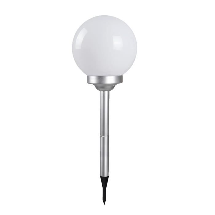 Boule lumineuse solaire pour jardin, lampe LED, borne solaire, éclairage solaire d'extérieur-Diamètre 25 x Hauteur 67 cm