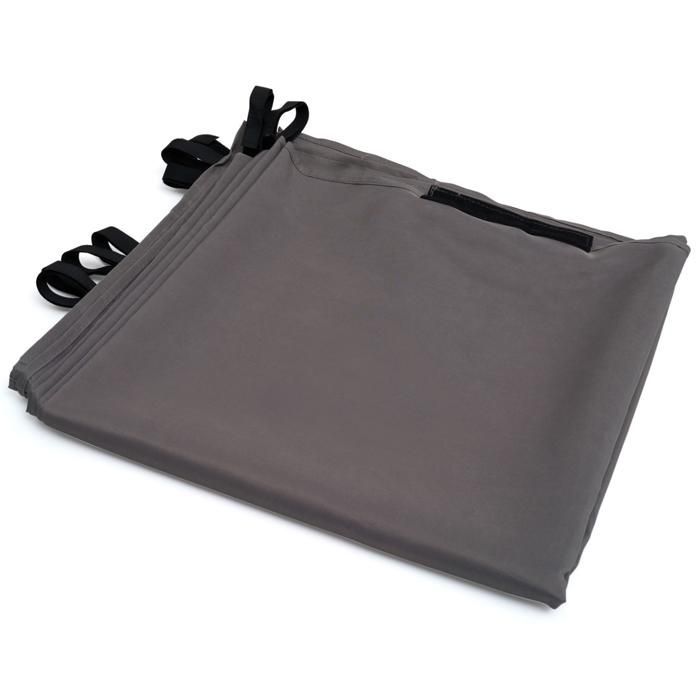 IDMARKET Juego de 2 cortinas para pérgola, de 3 y 4 metros, paneles de pared grises con cremallera.