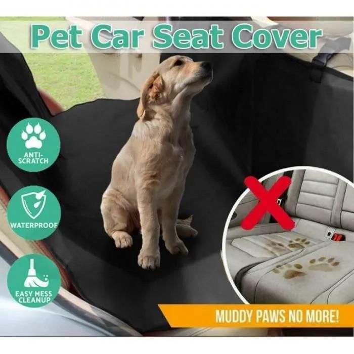 Car Back Seat Protector Cover for Dogs, Waterproof Car Trunk Mat