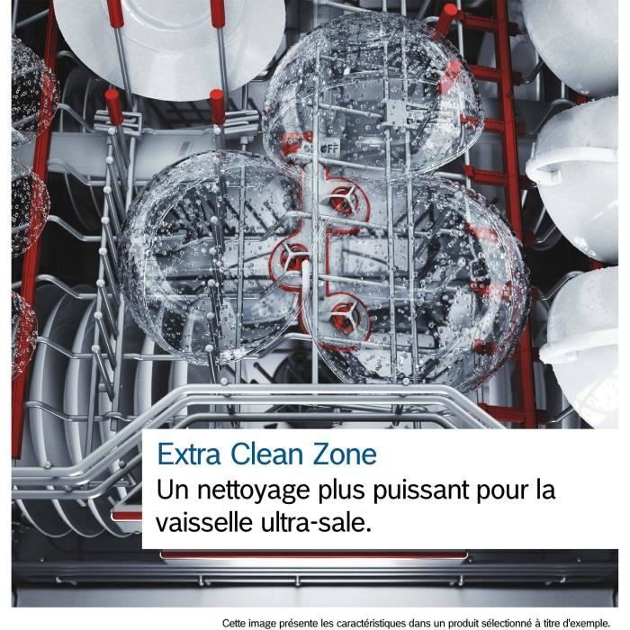Lave-vaisselle tout encastrable BOSCH SMH6ECX12E SER6 - 14 couverts - 42 dB - porte à glissières - Classe A - tiroir à couverts