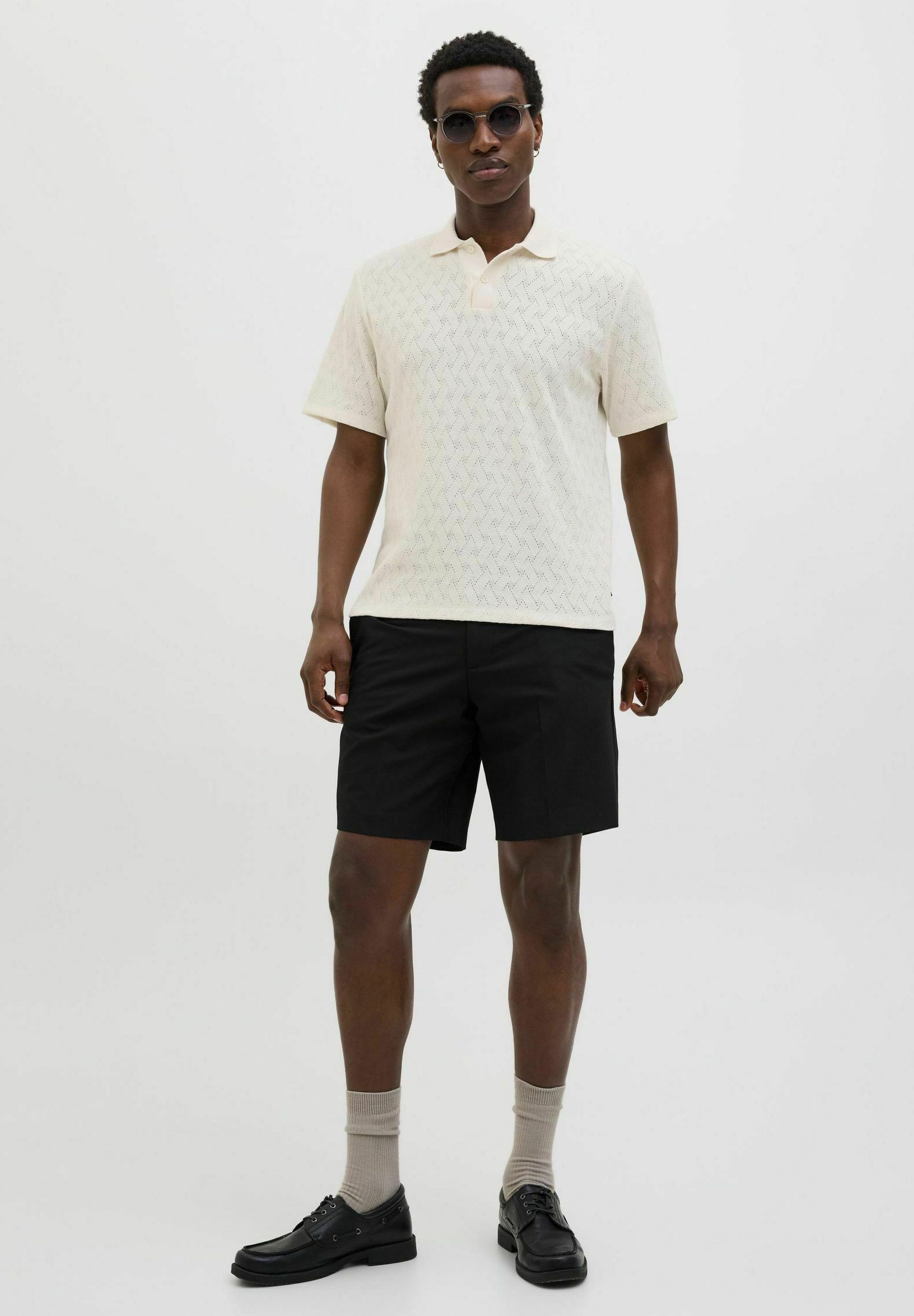 Polo Jack & Jones PREMIUM EINFARBIG - Cloud Dancer