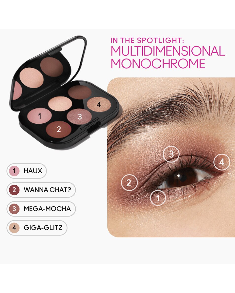 M.A.C CONNECT IN COLOUR EYE SHADOW PALETTE OOGSCHADUW PALETTE – VERSCHILLENDE FINISHES