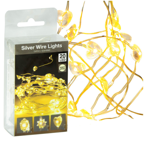 Lampki 20 Led Na Baterie Dekoracja Na Boże Narodzenie 95 Cm
