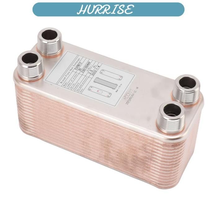 Enfriador de placas, intercambiador de calor profesional de acero inoxidable 304 para enfriador de mosto para cerveza, agua,