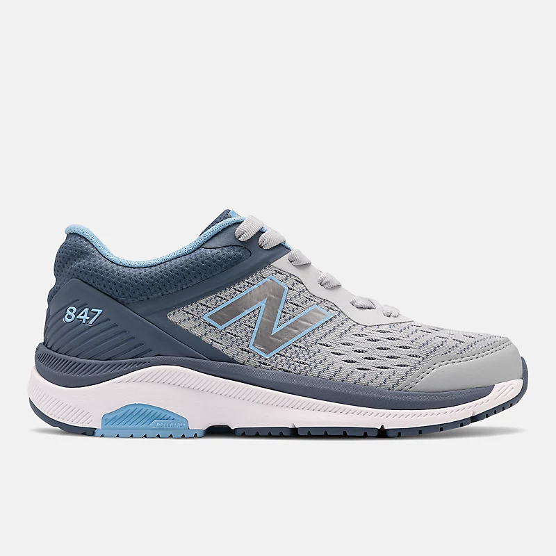847v4 feminino - alumínio leve com detalhes em Vintage Indigo e motivos da Equipe Carolina