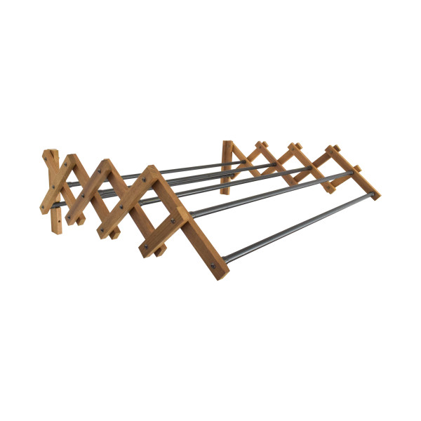 Suszarka na pranie ścienna harmonijka 60 cm drewniana eco