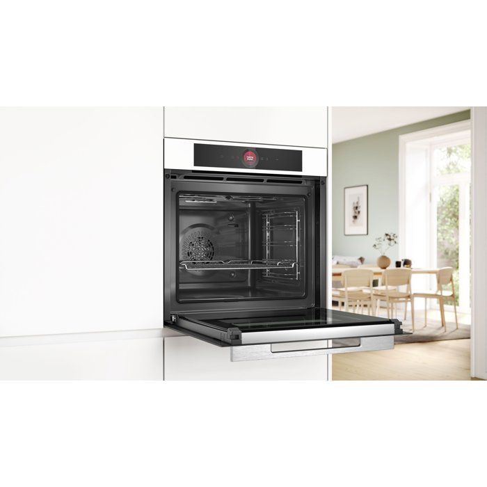 Horno empotrable - Pirólisis + Hidrólisis - BOSCH Serie 8 - HBG7741W1 - Blanco - 59,4 x 54,8 x 59,5 cm