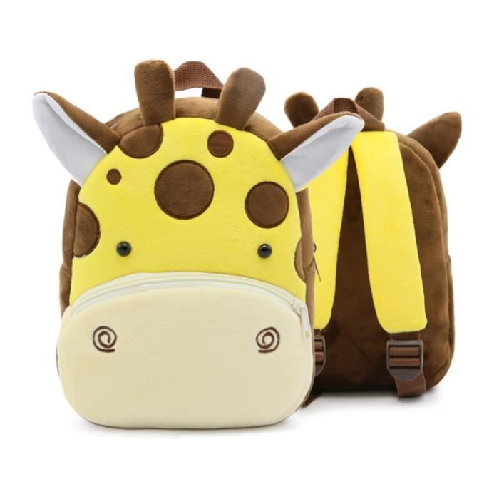 Cartoon Animal Backpack, School Bag, 3D Animal Design, Lightweight for Children, Girls, Boys, and Babies 1-4 Years Old, Giraffe