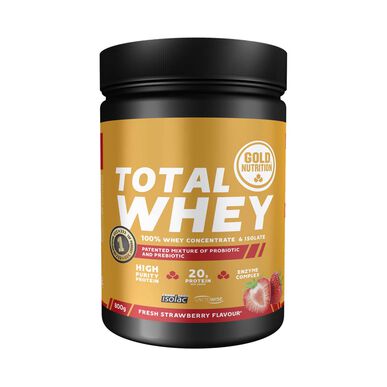 GOLDNUTRITION Mansikanmakuinen proteiinijauhe 800g 800g