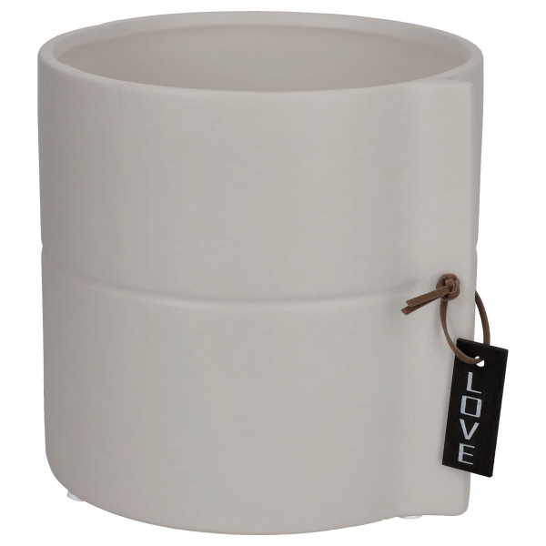 Kadax Doniczka Ceramiczna 13cm Osłonka Szara