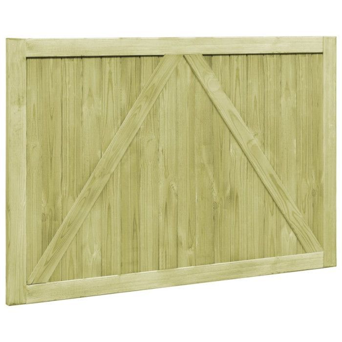 vidaXL Garden Gates 2 pcs Impregnated Pine Wood 300x100 cm 45339