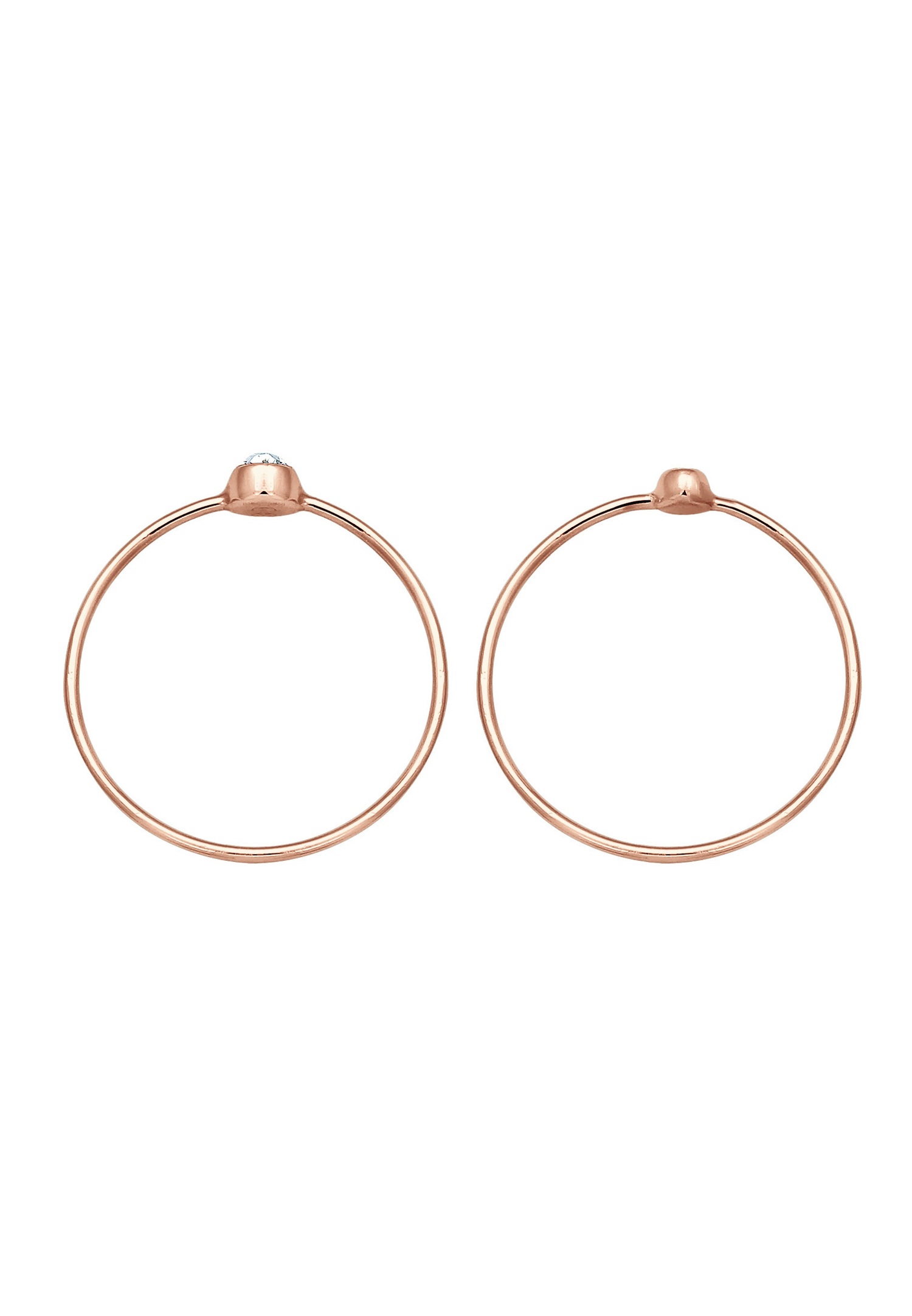 Elli Ensemble pour Femmes Élégant Basique avec Cristaux en Argent Sterling 925