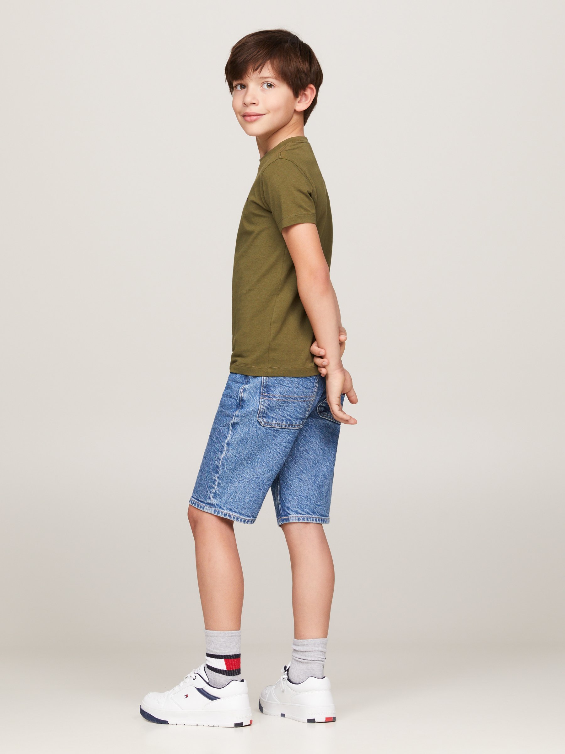 Tommy Hilfiger ESSENTIAL TEE - T-shirt basic - verde oliva utility