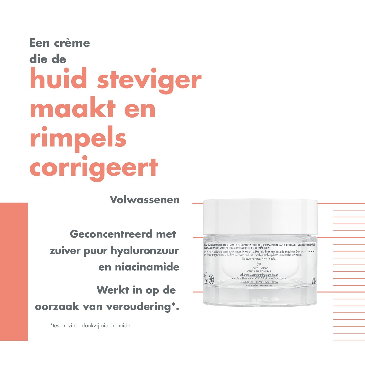 Denný krém Avène Hyaluron Activ B3 Obnovujúci spevňujúci krém - 50 ml
