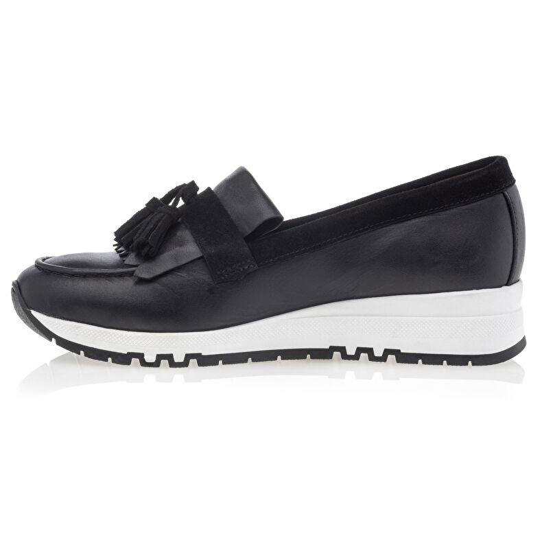 Damskie czarne mokasyny/buty żeglarskie