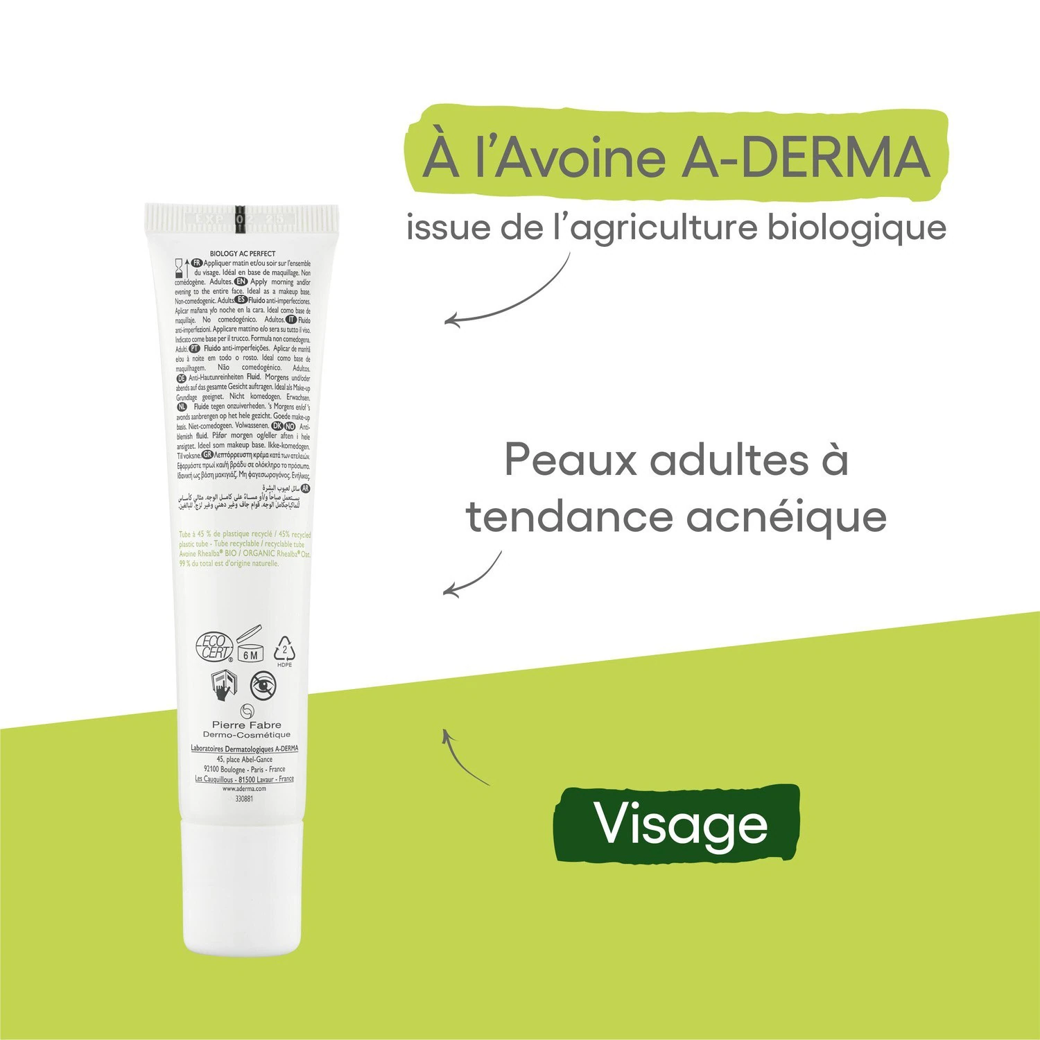 A-DERMA Fluide anti-imperfections anti-marques