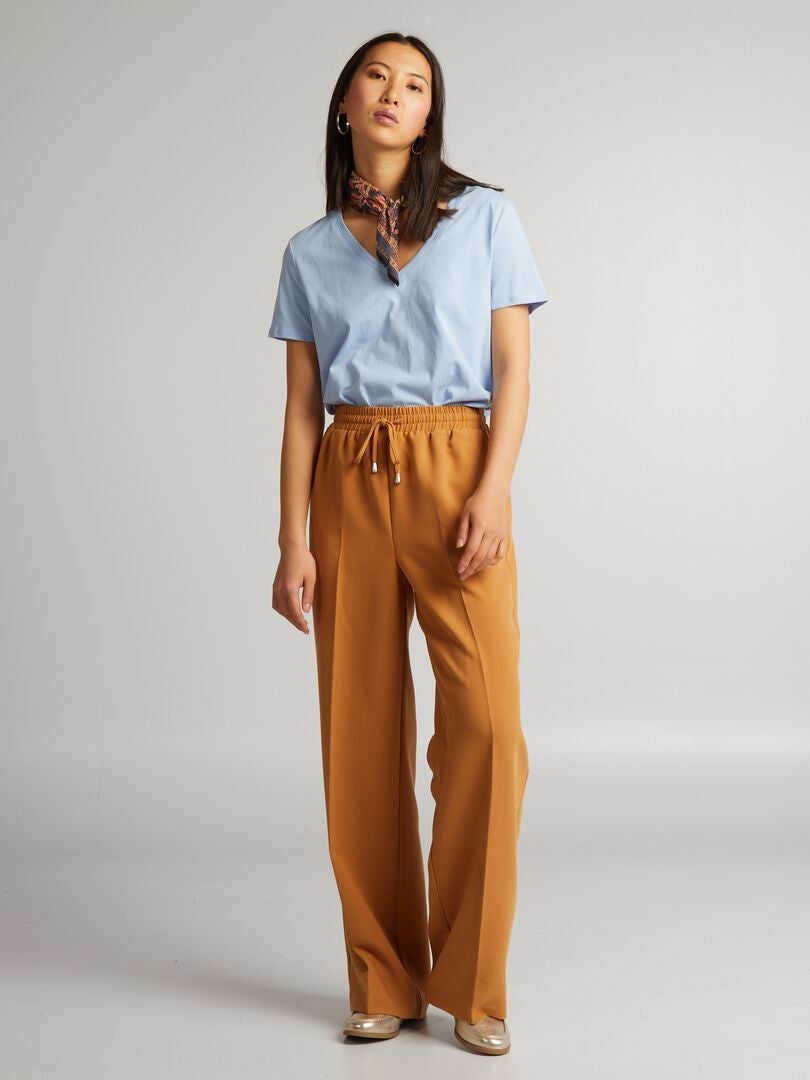 Basic T-shirt - BLAUW