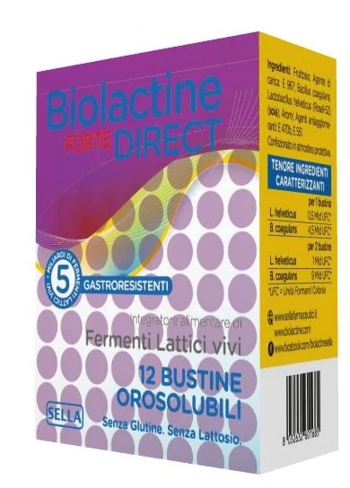 BIOLACTINE Biolactine Forte Direkte Milchsäuregärung Nahrungsergänzungsmittel 12 Beutel