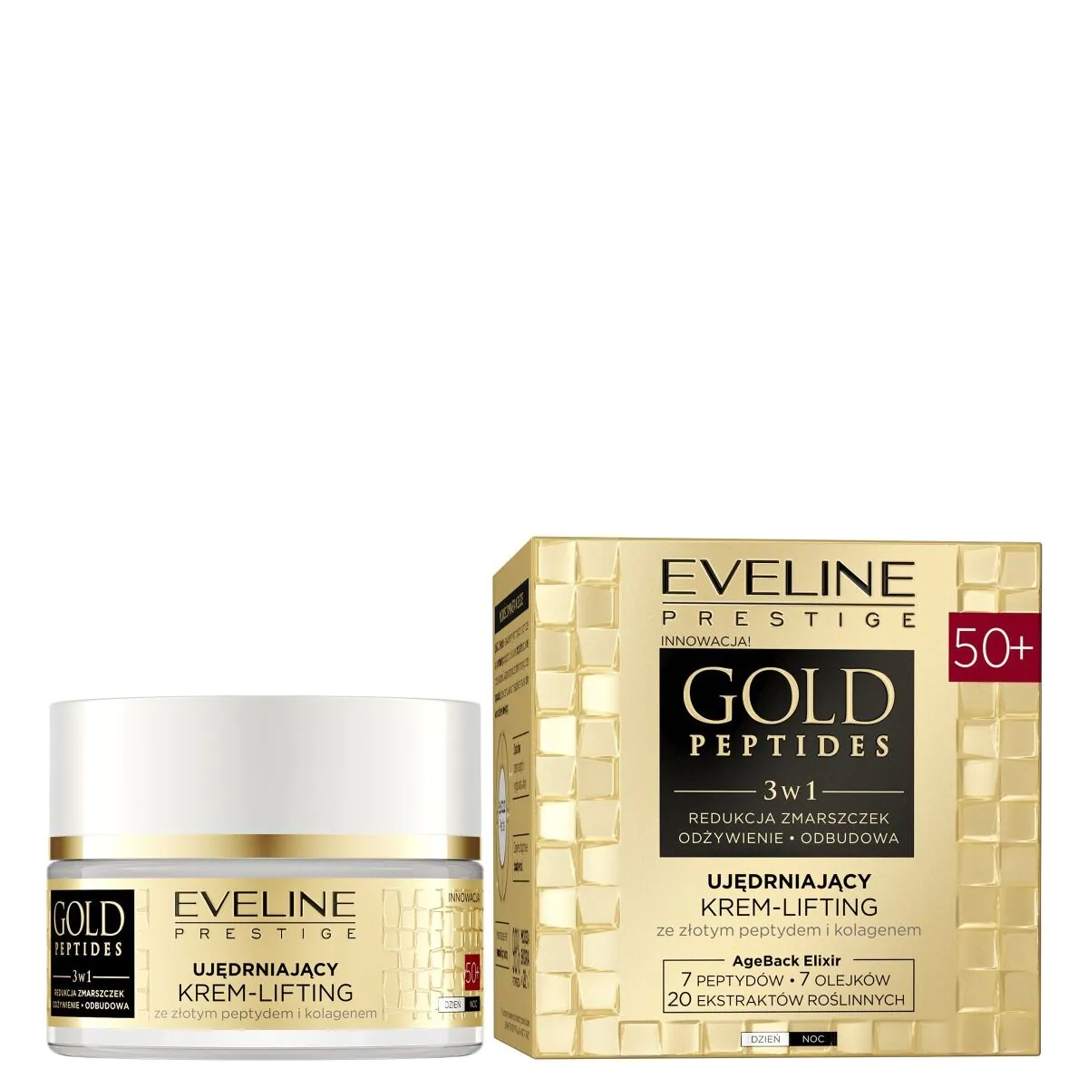 Eveline Gold Peptides Ujędrniający krem-lifting 50+ na dzień i na noc