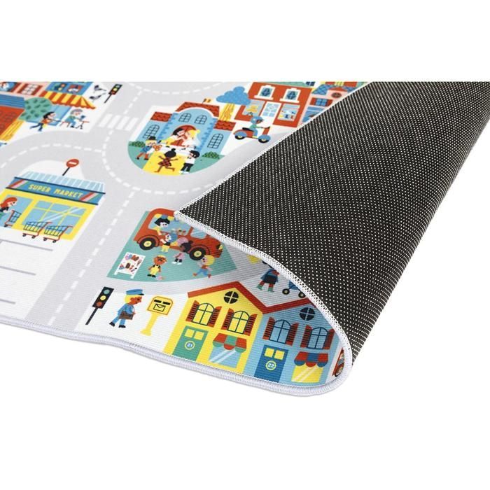 Play mat - JANOD - City Circuit - Non-slip - 120 x 78 cm - For children aged 2 and up