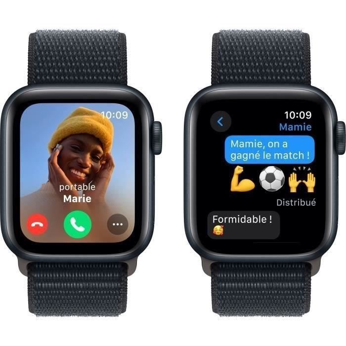 Apple Watch SE GPS - 40 mm - Caja de aluminio Midnight Sport Loop (2023) - Reacondicionado - Buen estado