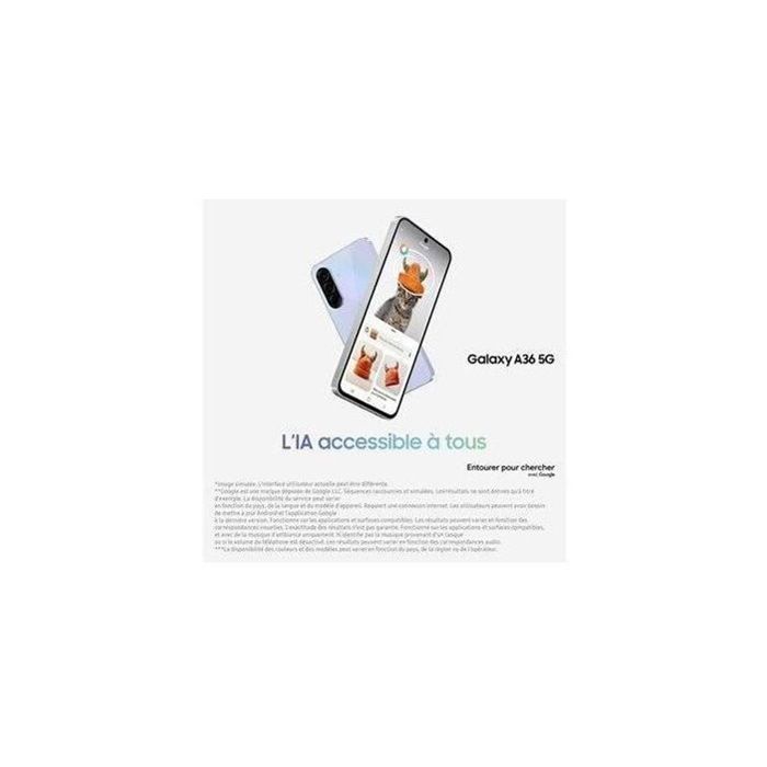 SAMSUNG Galaxy A36 5G Smartphone 128 Go Noir (2025) - Reconditionné - Excellent état