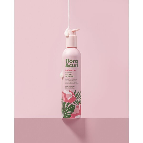 Flora & Curl rožūdens krēmveida šampūns<br>300ml